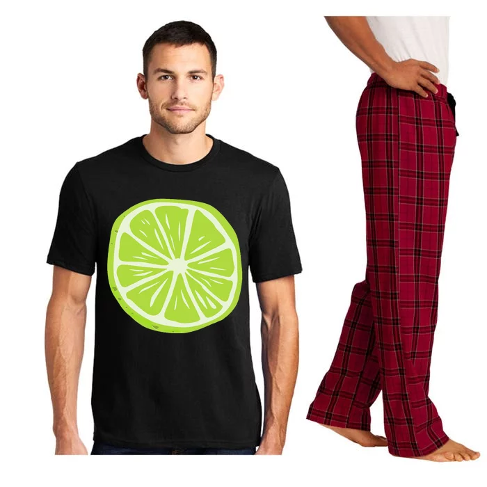 Lime Halloween Costume Fruit Salad Men Women Couples Pajama Set