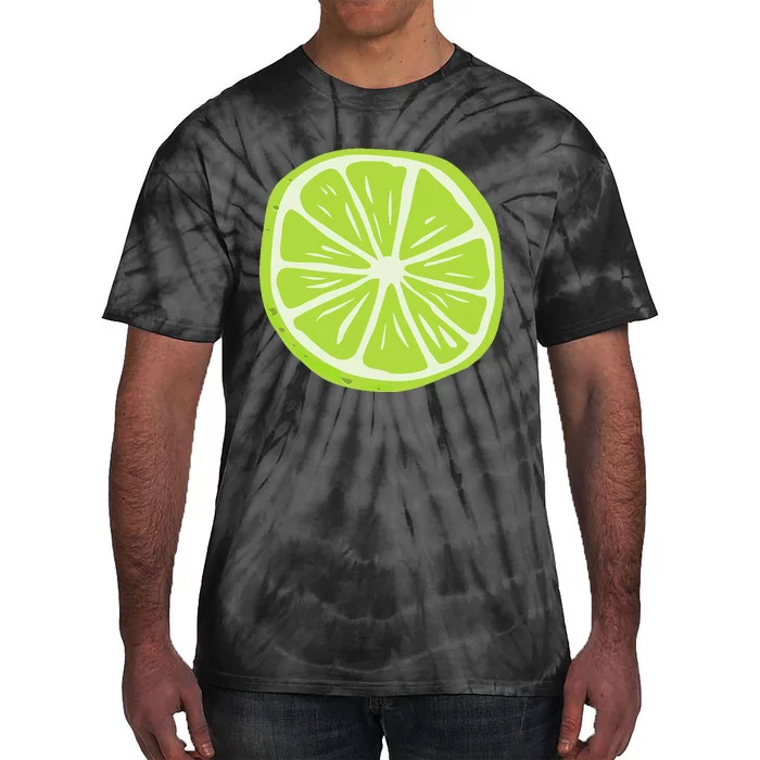 Lime Halloween Costume Fruit Salad Men Women Couples Tie-Dye T-Shirt