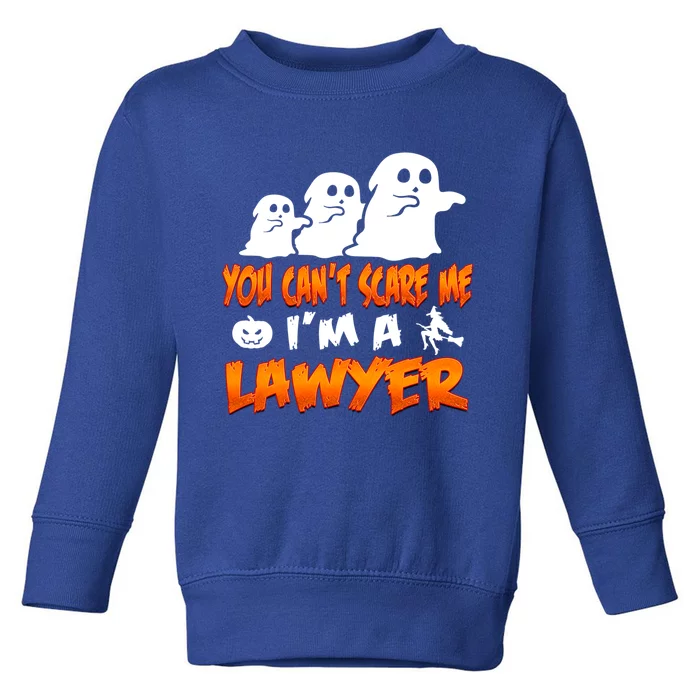 Lawyer Halloween Costume Meaningful Gift You Cant Scare Me Im A Lawyer Gift Toddler Sweatshirt