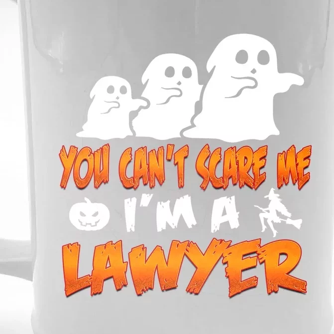 Lawyer Halloween Costume Meaningful Gift You Cant Scare Me Im A Lawyer Gift Front & Back Beer Stein