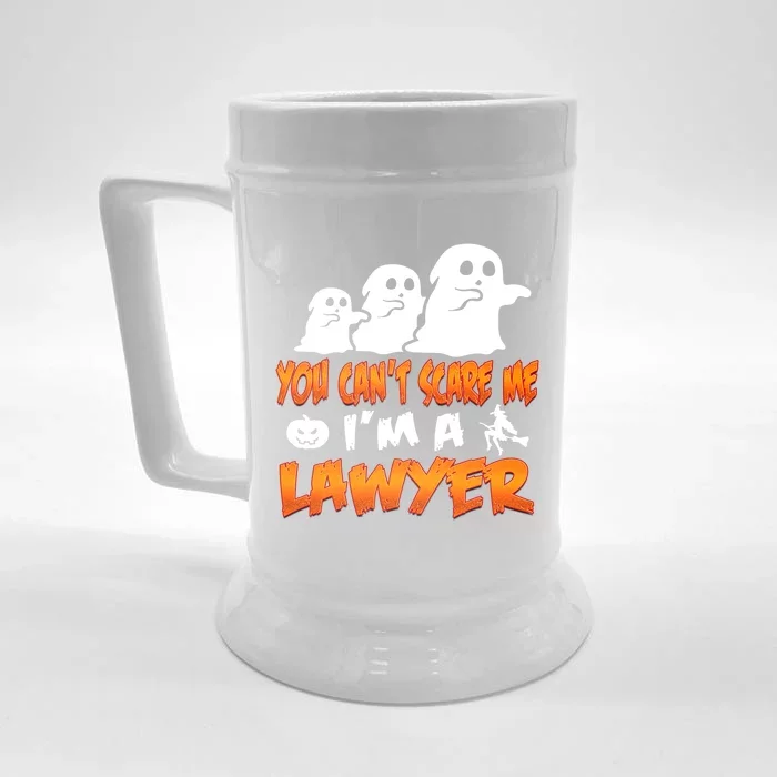 Lawyer Halloween Costume Meaningful Gift You Cant Scare Me Im A Lawyer Gift Front & Back Beer Stein