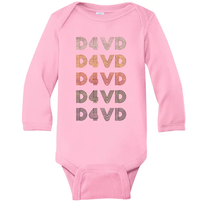 Love Heart D4vd Grunge Vintage Baby Long Sleeve Bodysuit