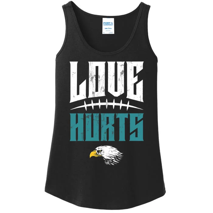 Love Hurts Distressed Ladies Essential Tank