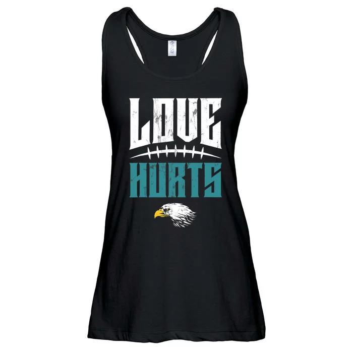 Love Hurts Distressed Ladies Essential Flowy Tank