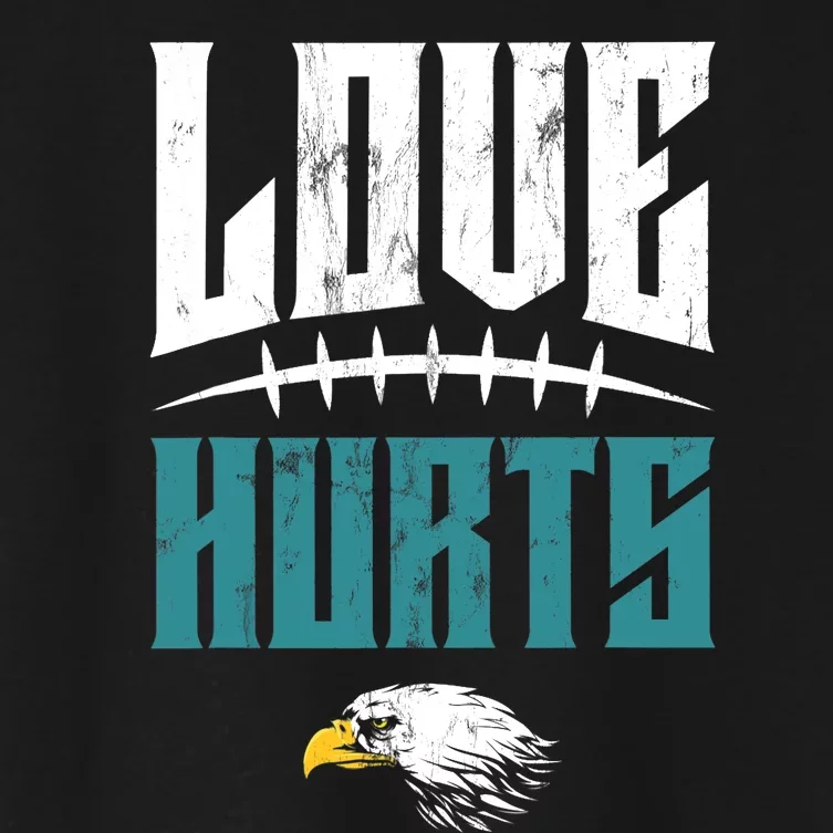 Love Hurts Distressed Women's Crop Top Tee