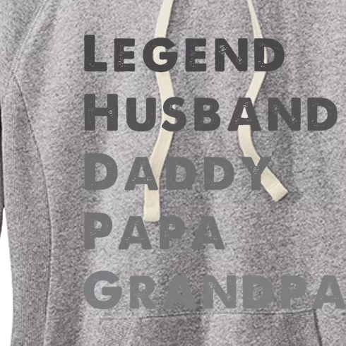 Legend Husband Daddy Pappa Grandpa Fathers Day Gift Women's Fleece Hoodie