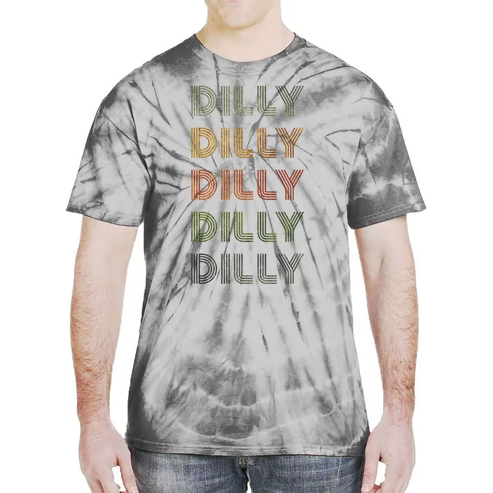 Love Heart Dilly Grunge Vintage Style Black Dilly Tie-Dye T-Shirt