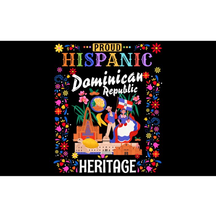 Latin Heritage Dominican Flag Idea Dominican Republic Bumper Sticker