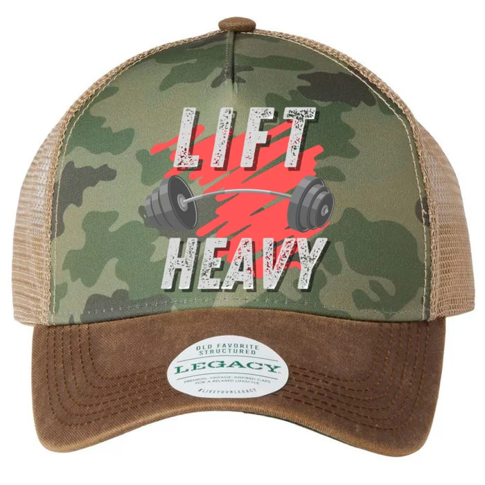 Lift Heavy Deadlift Squat Workout Gym Weightlifting Gift Legacy Tie Dye Trucker Hat