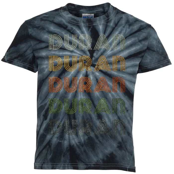 L.ove Heart D.uran Grunge Vintage Style Black D.uran Kids Tie-Dye T-Shirt