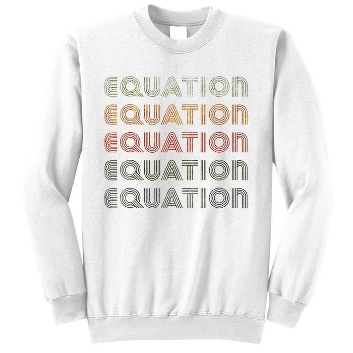 Love Heart Equation Grunge Vintage Style Black Equation Sweatshirt