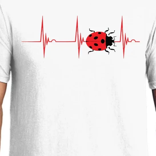 Ladybug Heartbeat EKG Pulse Insects Bugs Entomology Pajama Set