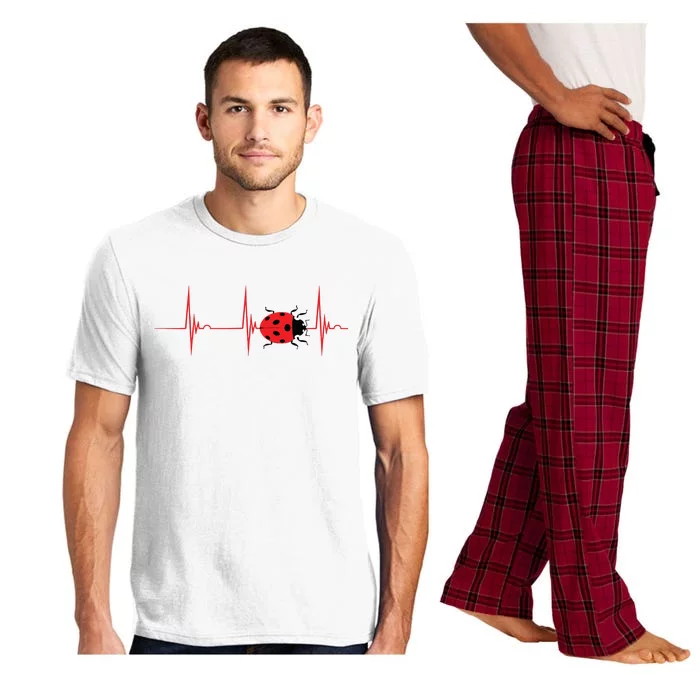 Ladybug Heartbeat EKG Pulse Insects Bugs Entomology Pajama Set