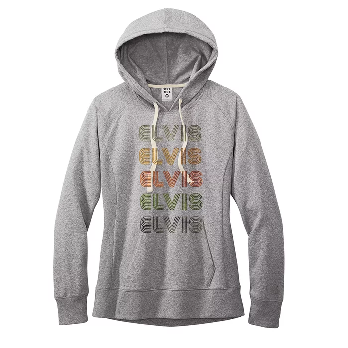 Love Heart E.L.V.Is Grungevintage Style Black E.L.V.I.S Women's Fleece Hoodie