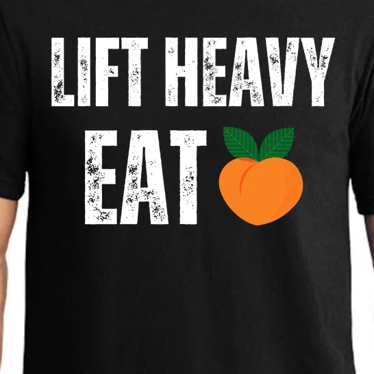 Lift Heavy Eat Ass Funny Adult Humor Workout Fitness Gym Pajama Set