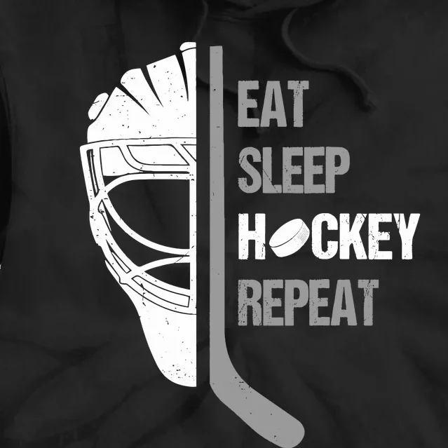 Lover Hockey Eat Sleep Hockey Repeat Christmas For Teen Tie Dye Hoodie