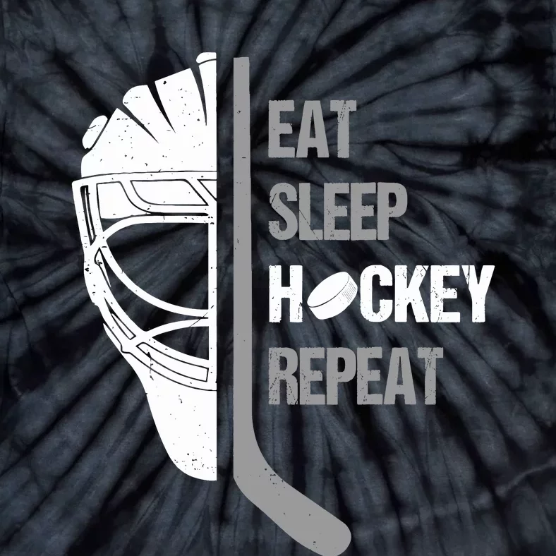 Lover Hockey Eat Sleep Hockey Repeat Christmas For Teen Tie-Dye T-Shirt