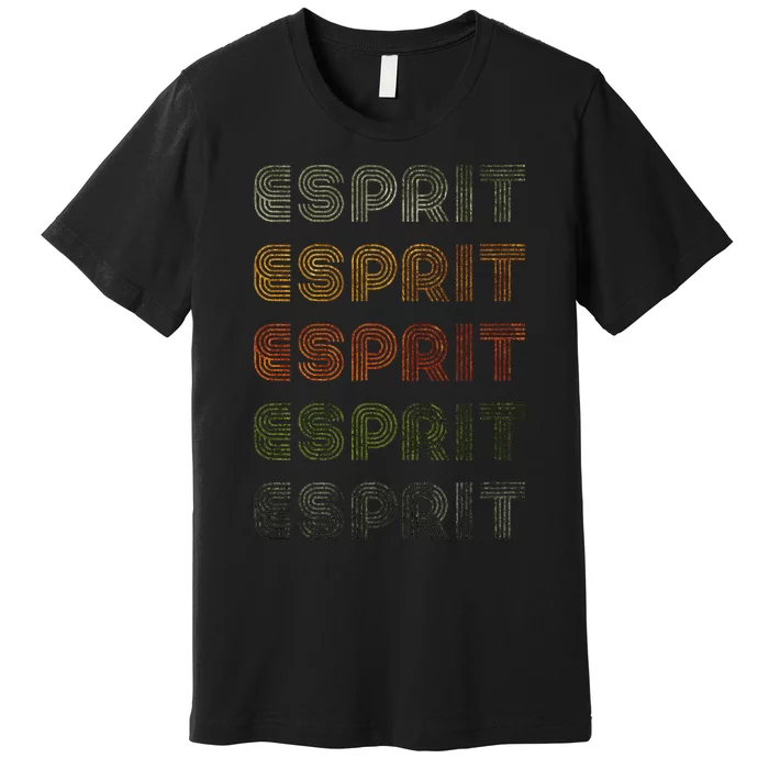 Love Heart Esprit Grunge Vintage Style Black Esprit Premium T-Shirt