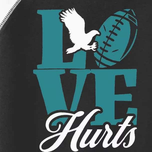 Love Hurts Eagles Retro Toddler Fine Jersey T-Shirt