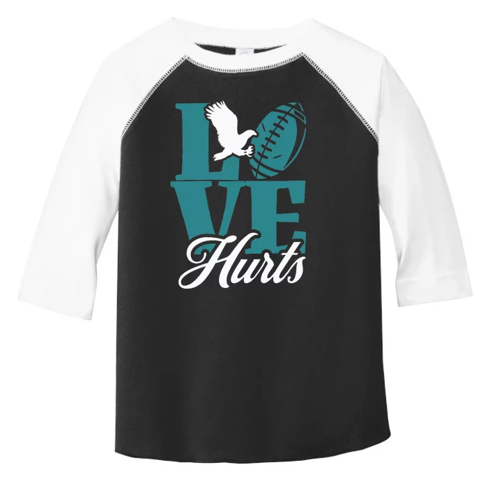 Love Hurts Eagles Retro Toddler Fine Jersey T-Shirt