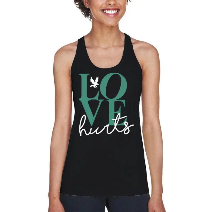 Love Hurts Eagle Retro Women's Racerback Tank