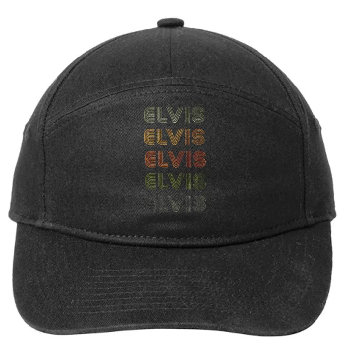 Love Heart Elvis Tee Grunge Vintage Style Black Elvis 7-Panel Snapback Hat