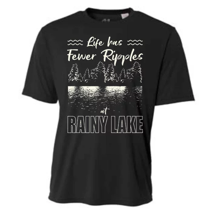 Life Has Fewer Ripples At Rainy Lake Camping Minnesota Cooling Performance Crew T-Shirt