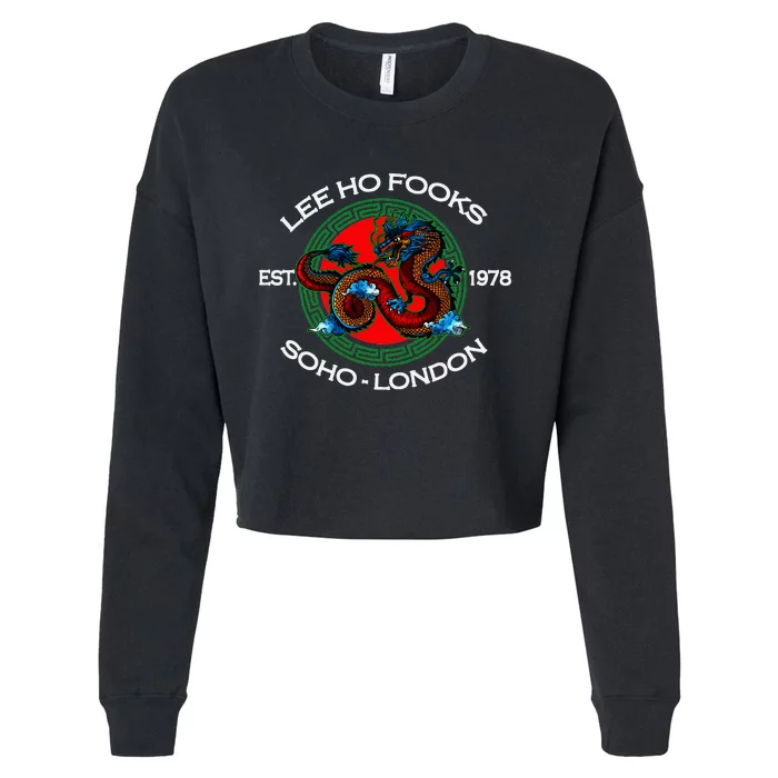 L.E.E H.O F.O.O.K.S Chinese Restaurant Cropped Pullover Crew