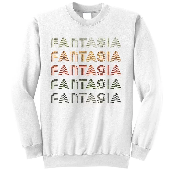 Love Heart Fantasia Grunge Vintage Style Black Fantasia Sweatshirt