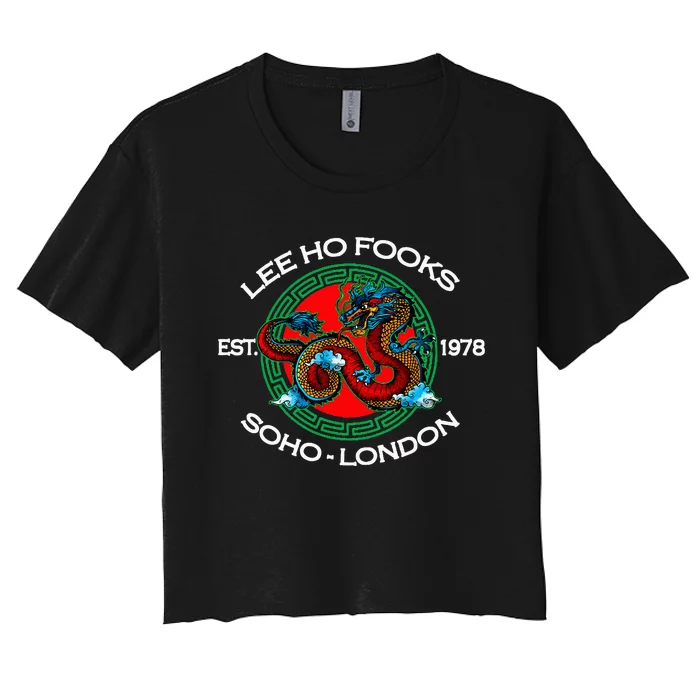 L.E.E H.O F.O.O.K.S Chinese Restaurant Women's Crop Top Tee