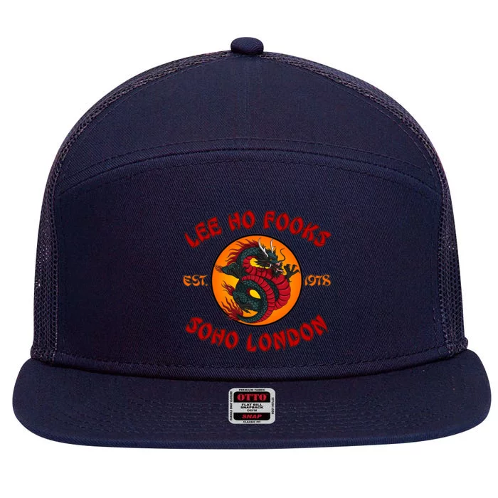 Lee Ho Fooks Soho London Est 1978 7 Panel Mesh Trucker Snapback Hat