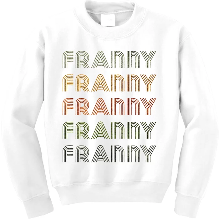 Love Heart Franny Grunge Vintage Style Black Franny Kids Sweatshirt