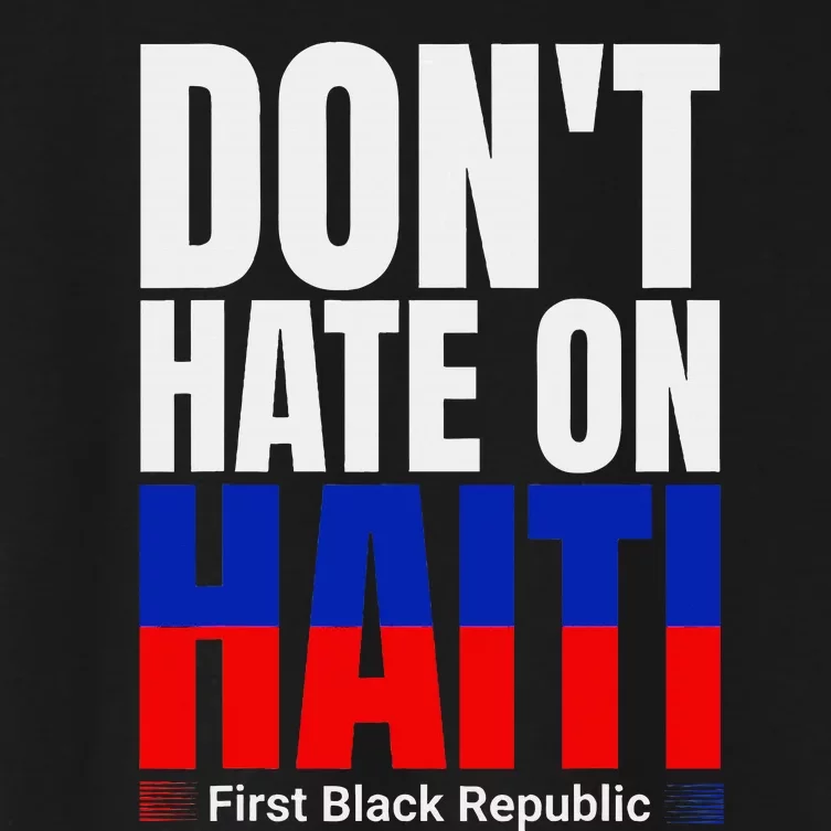 Love Haiti First Black Republic History Revolution 1804 Women's Crop Top Tee