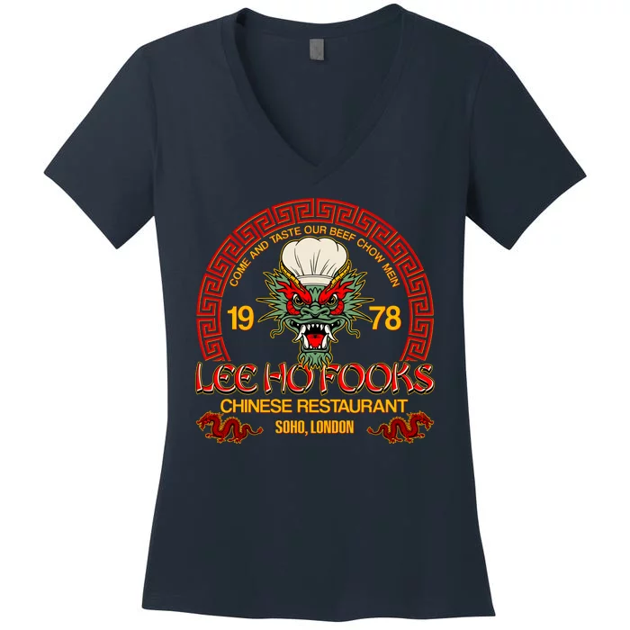 Lee Ho Fooks Chinese Restaurant Soho London Women's V-Neck T-Shirt