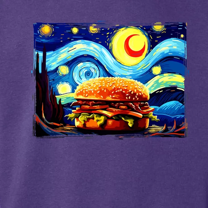 Love Hamburger Food Burger Van Gogh Toddler Hoodie