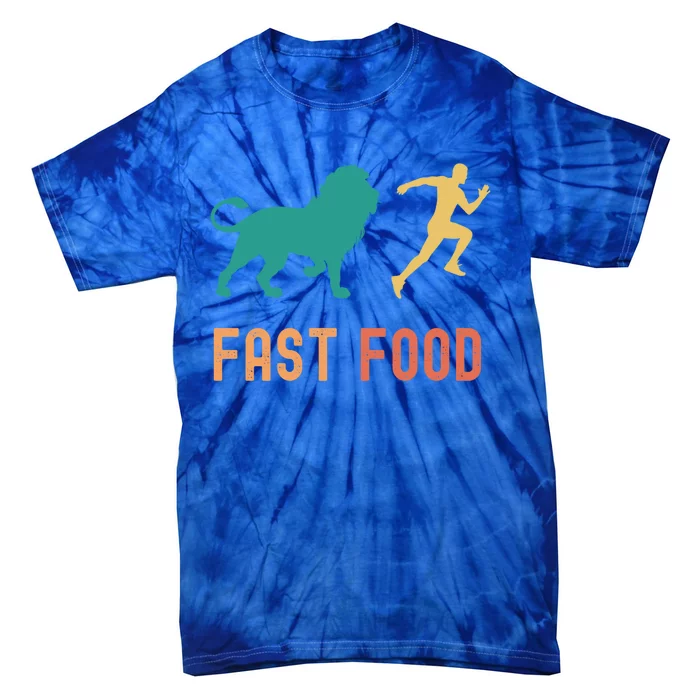 Lion Hunter Fast Food Funny Gift Tie-Dye T-Shirt