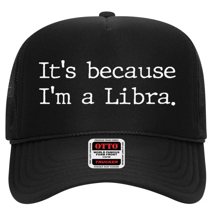 Libra Horoscope Gifts Wo Zodiac Sign Astrology High Crown Mesh Trucker Hat