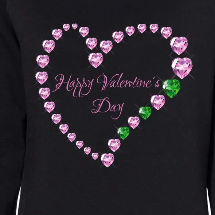 Love! Heartgiftshaped Gemstones Image Valentine Gift Womens California Wash Sweatshirt