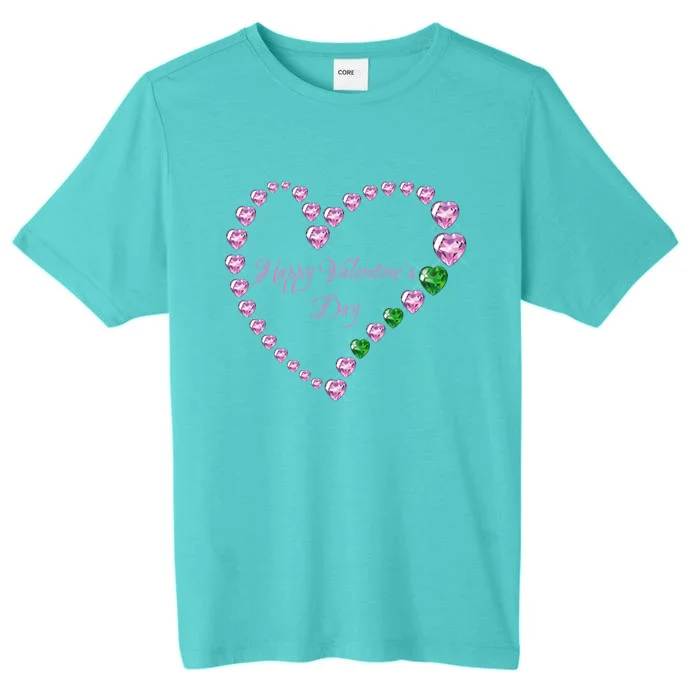 Love! Heartgiftshaped Gemstones Image Valentine Gift ChromaSoft Performance T-Shirt