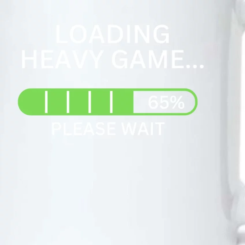 Loading Heavy Game Please Wait Funny Design Gift Black Color Changing Mug