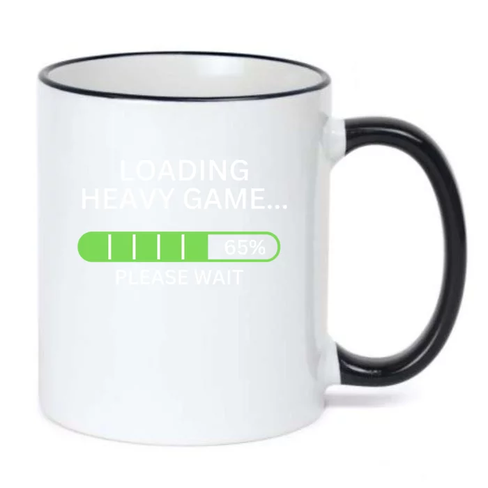 Loading Heavy Game Please Wait Funny Design Gift Black Color Changing Mug