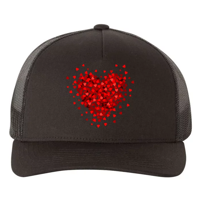 Love Heart Graphic ValentineS Day Yupoong Adult 5-Panel Trucker Hat