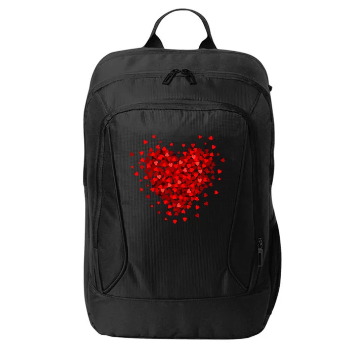 Love Heart Graphic ValentineS Day City Backpack