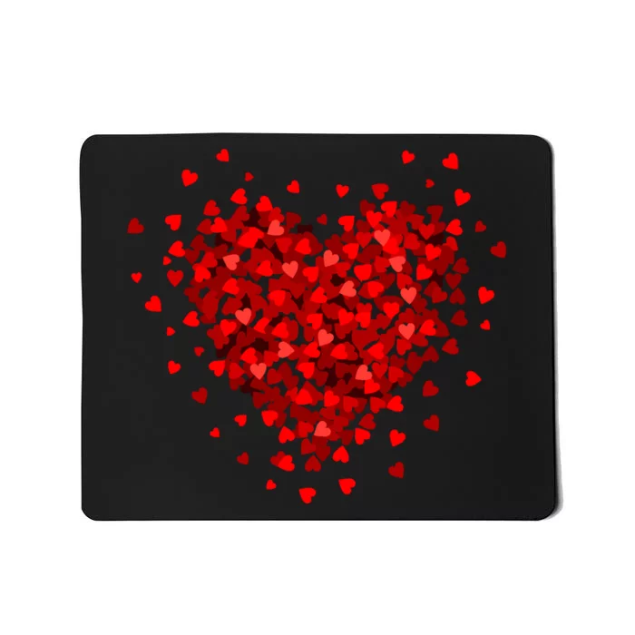 Love Heart Graphic ValentineS Day Mousepad