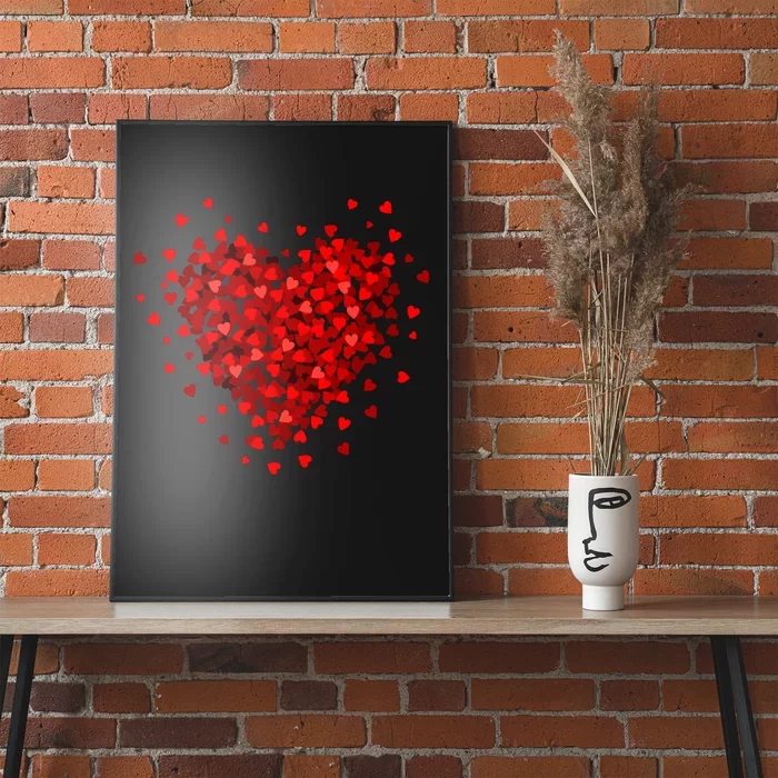 Love Heart Graphic ValentineS Day Poster