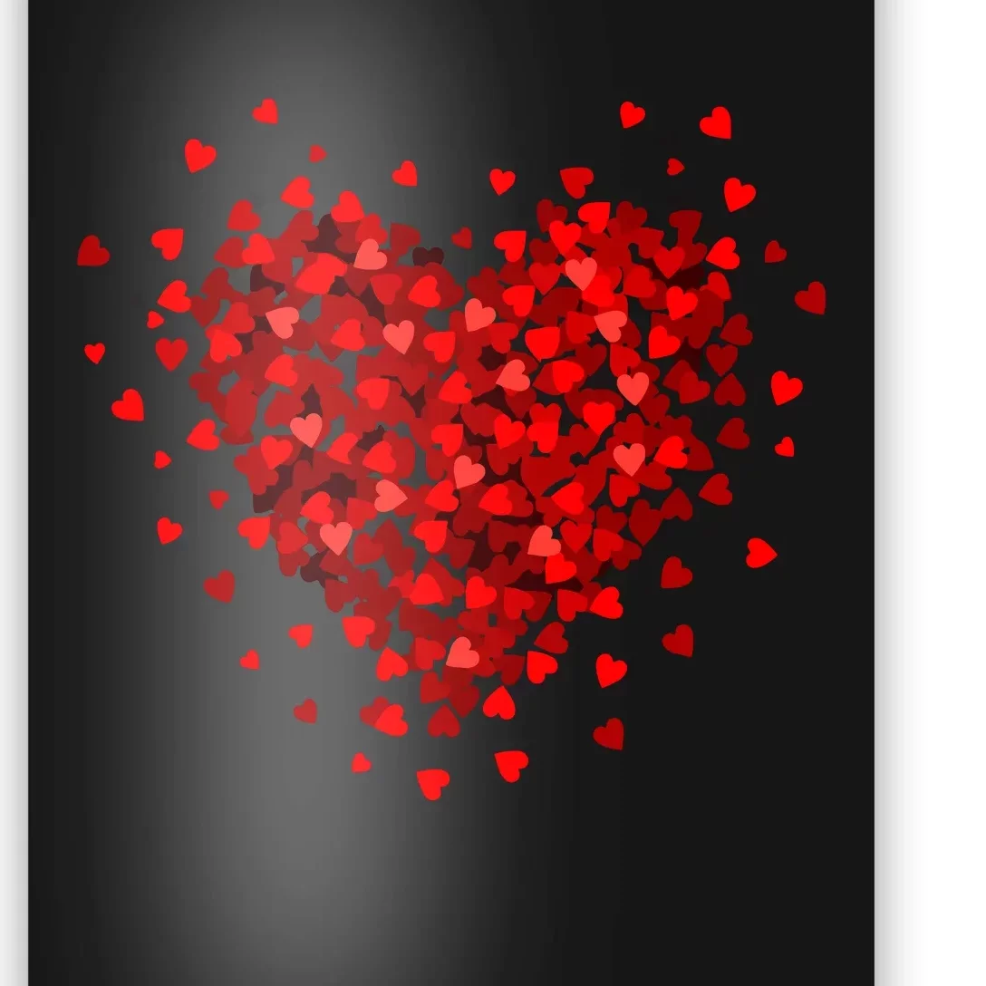 Love Heart Graphic ValentineS Day Poster