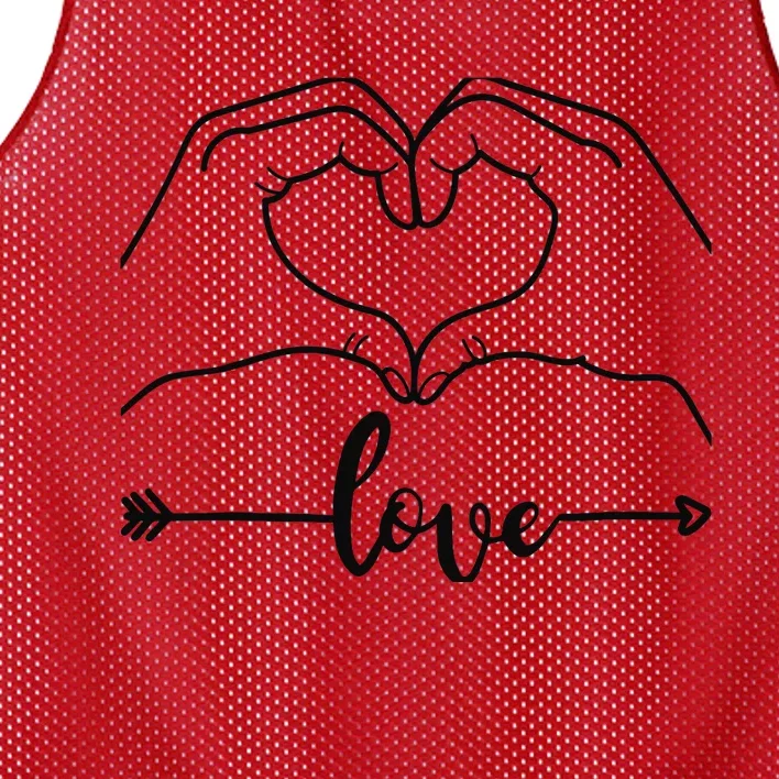 Love Heart Gifts For Wo Boy In Valentines Day Mesh Reversible Basketball Jersey Tank