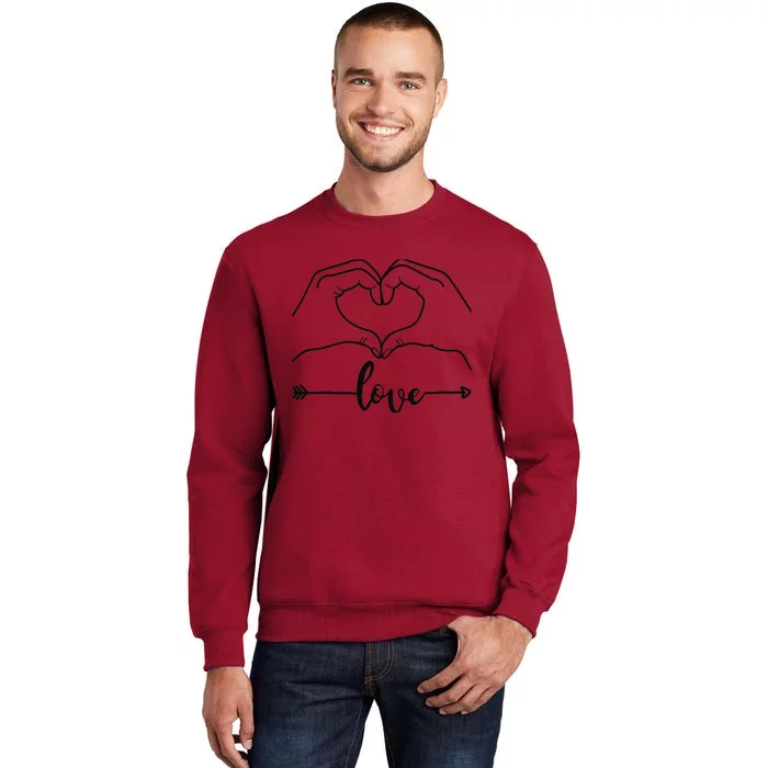 Love Heart Gifts For Wo Boy In Valentines Day Tall Sweatshirt