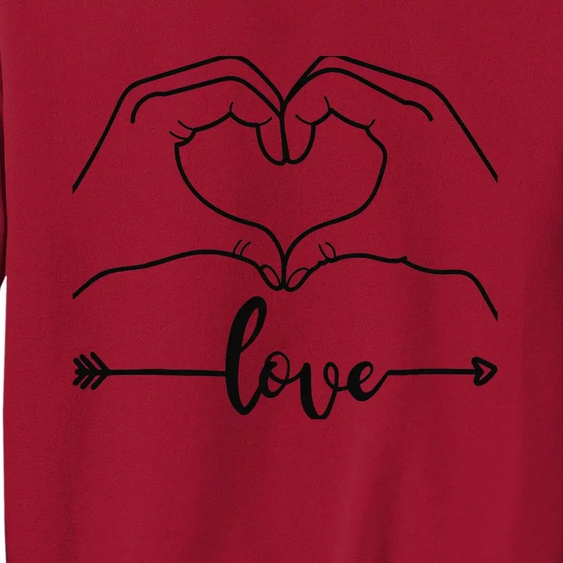 Love Heart Gifts For Wo Boy In Valentines Day Tall Sweatshirt