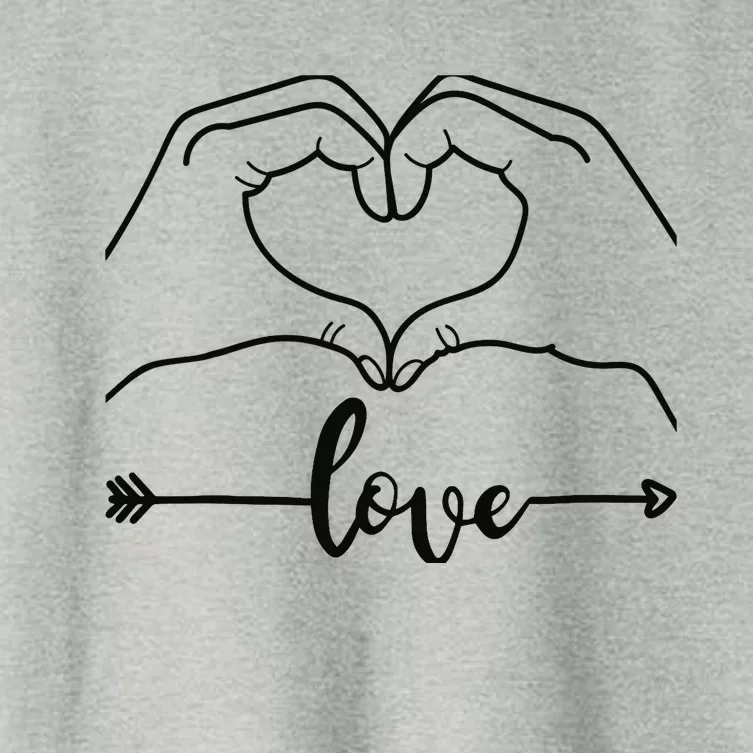 Love Heart Gifts For Wo Boy In Valentines Day Women's Crop Top Tee